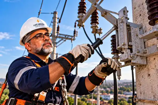 Serviço em instalação elétrica técnica